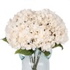 Jim's Cabin Artificial Flowers Silk Hydrangea Flowers with 5 Big