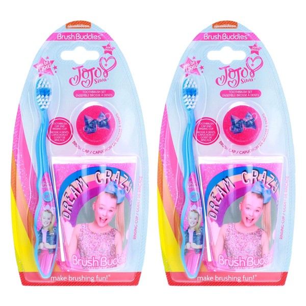 4SGM JoJo Pink Toothbrush Set 2-Pack