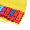8 Note Colorful Resonator Bells with Case Removable Plates Plastic