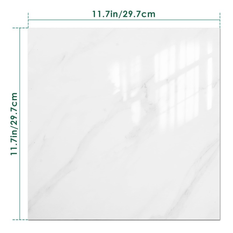 VallisCo Peel and Stick Backsplash Tiles 20 Sheets 12''x12'' PVC