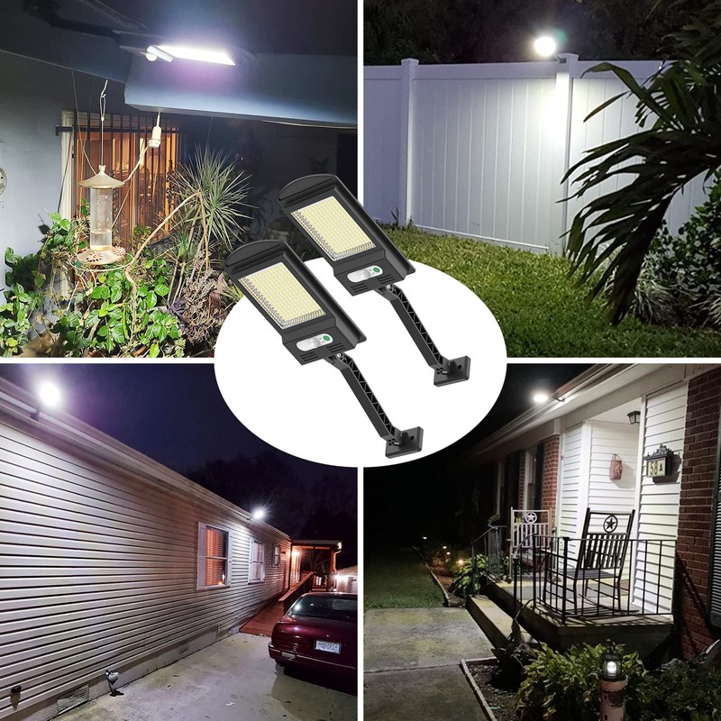 Engrepo Solar Lights Outdoor, 1000LM 168 LEDs Solar Powered Motion