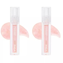 Inga 잉가 젤리풀 샤인 립 글로스 플럼퍼 피치 후르츠 X2개 Inga Jellyful Shine Lip Gloss Plumper Peach Fruits X2