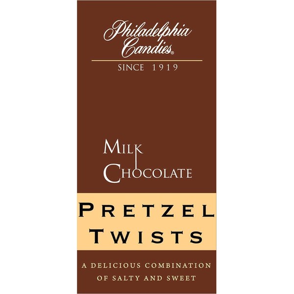 Philadelphia Candies Milk Chocolate Covered Pretzels, 8 Ounce Gift Bag