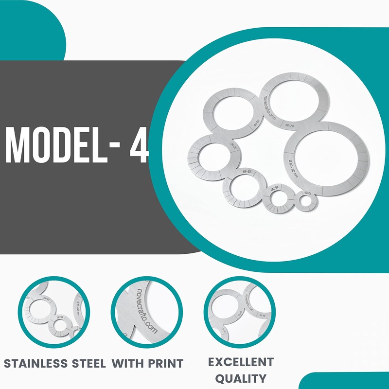 Leather Corner And Circle Cutting Template Guide Leathercraft Tool For