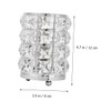 IWOWHERO Makeup Brush Holder Large Silver Hollow Lace Crystal Cosmetics