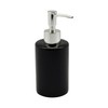 Harbour Housewares Glazed Black Ceramic Soap Pump Dispenser, 280ml