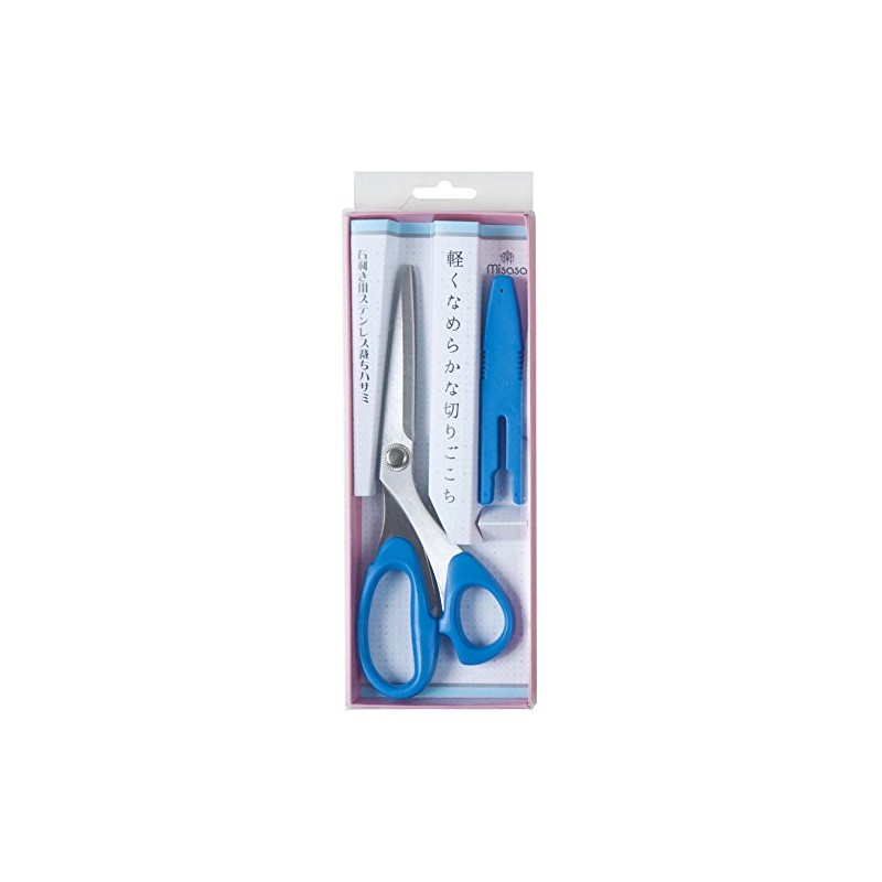 Mist Chicken Stainless Steel Bleed Scissors 20 cm Blue No.