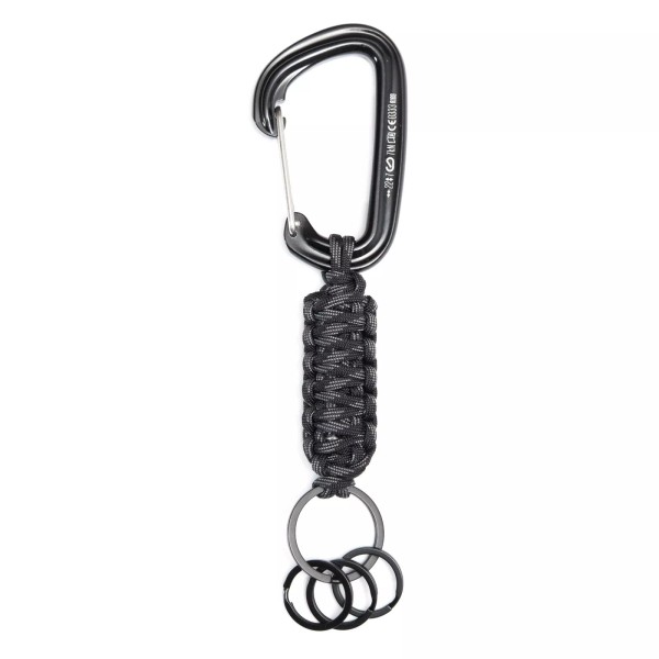 apmots Paracord Clip for Belt Keychain Carabiner in Black Camo