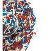 Gevog Patriotic 4th of July Independence Day Edible Jimmies Sugar