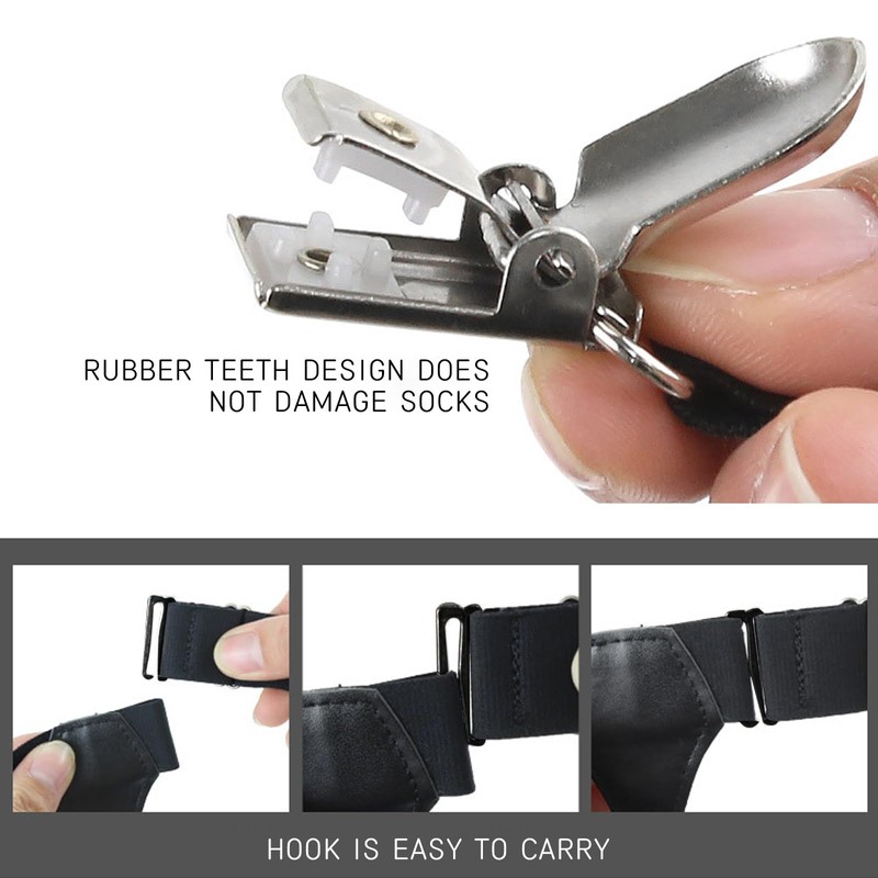 SupSuspen Sock Garters for Men Belt Suspender Adjustable Elastic with