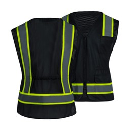 FONIRRA Hi Vis Safety Vest for Women Reflective with Pockets ANSI Class 2 High Visibility Work Construction Vest