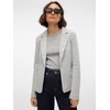 VERO MODA Female Blazer, Single-Breasted, Vmjulia, Light Grey Mix