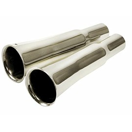 Exhaust Tips, Flared Style, For Stock Beetle Exhaust, Pair, Compatible with Dune Buggy