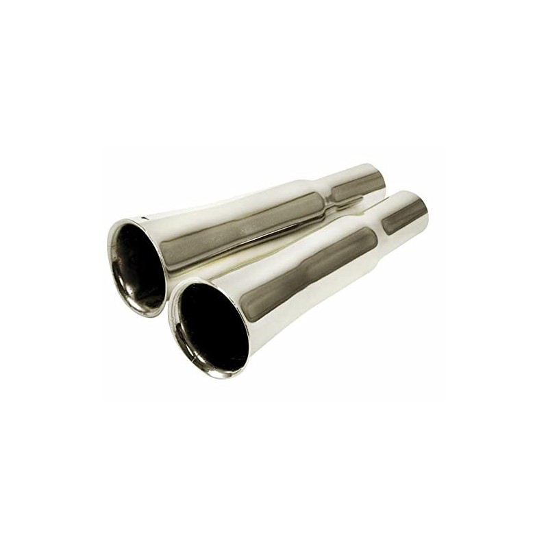 Exhaust Tips, Flared Style, For Stock Beetle Exhaust, Pair, Compatible