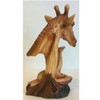 Naturecraft Wood Effect Giraffe Head and Baby Ornament