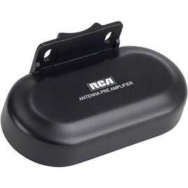 RCA TVPRAMP12E Digital Signal Preamplifier for Outdoor Antennas Black 5.90in. x 4.10in. x 3.90in.