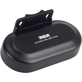 RCA TVPRAMP12E Digital Signal Preamplifier for Outdoor Antennas Black 5.90in. x 4.10in. x 3.90in.