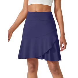 G4Free Golf Skorts Skirts for Women with Pockets High Waisted Tennis Skirt Athletic Skort for Women Workout (Purple, M,20")