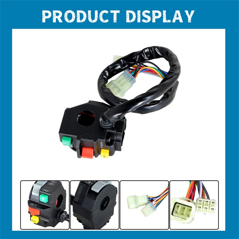 Silscvtt Left Handlebar Switch Start On Off Light Replacement for