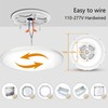 Aphyni Flush Mount Ceiling Light Fixture with Remote Control,15.8in 36W