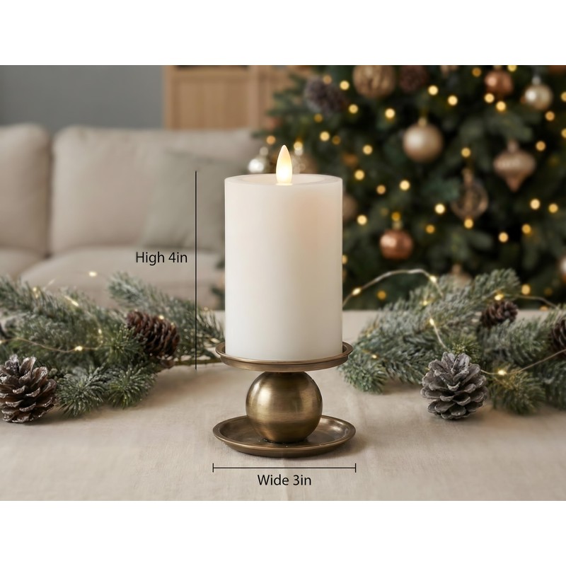 CozierGlow Flameless Pillar Candles Flickering with Remote Timer, Battery Operated