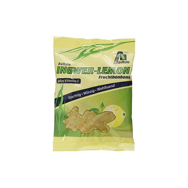 Avitale Ingwer-Lemon Fruchtbonbon, 5er Pack (5 x 75 g)