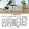 3D LED Digital Clock Time Temperature Display Night Light Alarm