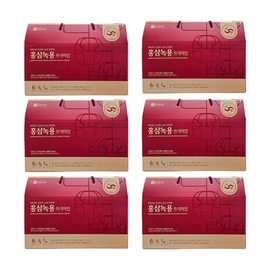 Chong Kun Dang Health Red Ginseng Deer Antler Premium 50ml x 30 sachets (6) / 종근당건강 홍삼녹용 프리미엄 50ml x 30포 6개 (hi)