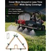 6 Nozzle ATV/UTV Sprayer Boom Kit with 2 Heavy-Duty Hooks,