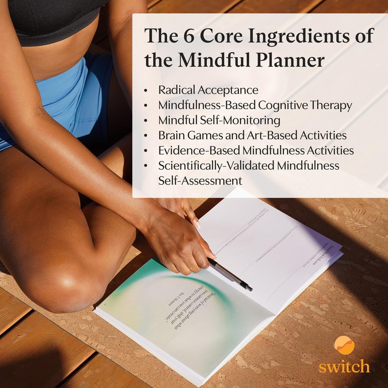 Switch Research Mindful Planner (Acceptance) - Evidence-Based Life Organizer -