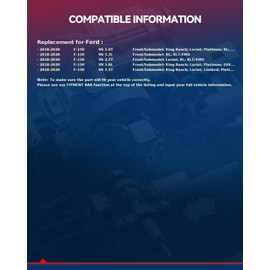 KAX 515199 Front Wheel Bearing hub Assembly Compatible with Ford F-150 2018-2020,2pcs Wheel Bearing