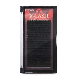 Amber Lash X-Lash MIX SET OF 8-15 mm, Mink Lash for Professional Eyelash Extension, Various Thickness and curls, Eyelash Extension Supplies (0.20 mm, D)