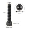 sourcing map 1/4-20x1-1/4" Hex Socket Head Cap Screw Bolts 12.9