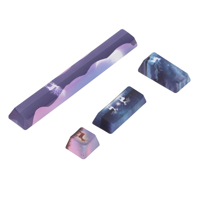 Keycap 4 Keys Elk Pattern Design Space ESC Enter Numpad