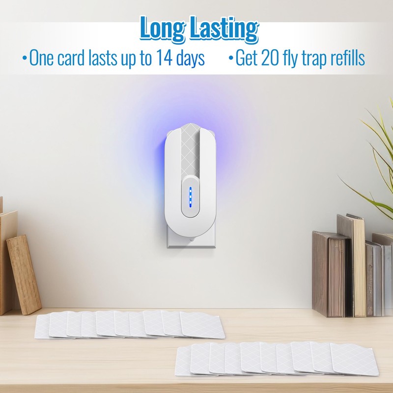 Qualirey 20 Pack Flying Insect Trap Refill Compatible with BugMD