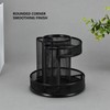Rotating Pen Holder Black Mesh 7 Compartments Strong Metal Rotating