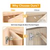 Luokim 2-Pack Frameless Full Overlay Soft Close Cabinet Hinges, 50%