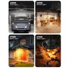 FabStyl Solar Light Indoor Outdoor, 3000LM Solar Shed Light Rotation