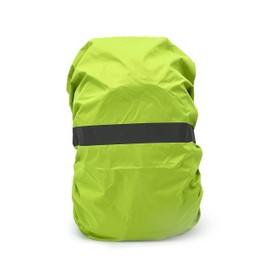 Jaegvida Backpack Cover Waterproof Backpack Rain Cover for 30L-100L Multi-Size for Hiking Camping Outdoor (Light Green-Reflective Strip, 70-80L)