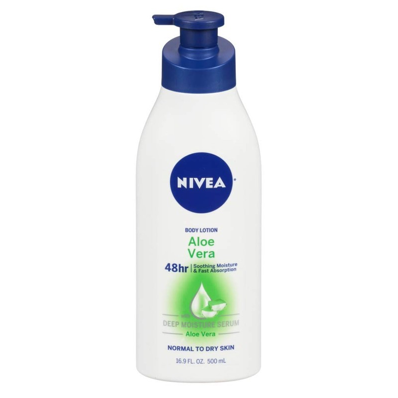Nivea Lotion Aloe Vera 48 Hour 16.9 Ounce Pump (500ml)