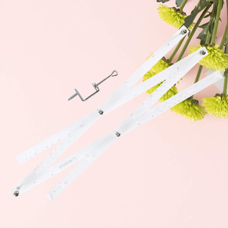 HEALLILY Angle Layout Measuring Ruler Zooming Scale Ruler Magnification Drawing