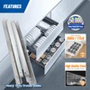 meite Soft Close Undermount Drawer Slides 12 Inch -21 Inch