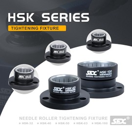 HSK40 Tightening Fixture Tool Holder with Roller Needle Bearing Fit HSK40A HSK40B HSK40C HSK40D HSK40E HSK40F Type Tool Holder Look Seat