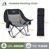 ABORON Oversized Rocking Camping Chair for Adults, Fully Padded Folding
