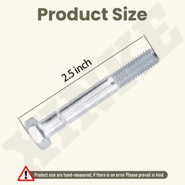 15 Pack 70060-01338 70060-00726 Snowblower Shear Bolts Kit (5/16" x 2-1/4") for Ku-bota Front Snowblower BX2750D Models Fits B2781B B2782B F5210B F5220A F5220B