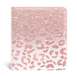 Nipichsha Womens Wallet, Small Slim RFID Credit Card Holder Wallet for Women, Leather Compact Bifold Purse with Zipper Coin Pocket, Cute Ladies Purse with ID Window, Pink Gilt