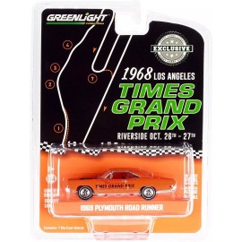 Greenlight 1969 PLYMOUTH ROAD RUNNER PACE CAR ORANGE 1968 LA TIMES GP 1/64 GREENLIGHT 30273