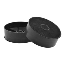 2 x AllSpares activated carbon filters for cooker hoods, suitable for AEG Electrolux Zanussi ECFB03, 9029798809, Faber F21, 112.0506.172, diameter 125 mm