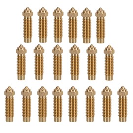 KOYOFEI 20 Pieces Brass Nozzles for Neptune 4 Plus, 3D Printer Parts 8 Pieces 0.4 mm, 3 Pieces 0.2 mm, 0.6 mm, 0.8 mm, 1.0 mm Brass Nozzle Set for ELEGOO Neptune 4 Plus, Neptune 4 Max