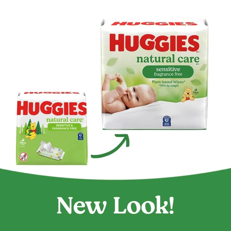 Huggies Natural Care Sensitive Baby Wipes,Hypoalle